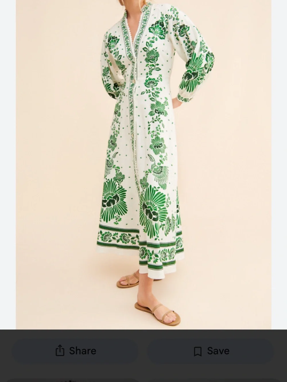 FARM Rio Forest Soul Off-White Maxi Dress - Picture 1 of 3